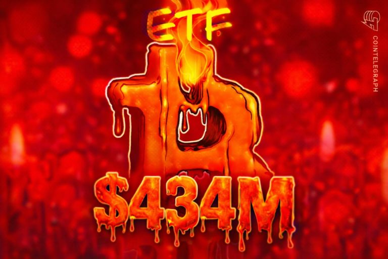 Bitcoin ETFs Record $434M Outflows Amid BTC Slide Below $70K